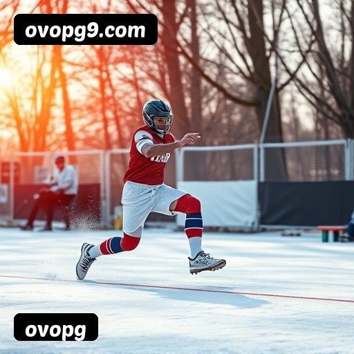 App ovopg para iOS e Android — interface mobile, login biométrico e PIX integrado